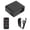 Black EU Plug, variant on GONCON Portable Mini Projector Home Theater Mobile Phone Screen Projection 100-240V LED Video Projector with Built-In Battery, Built-in Speaker, 4.3 inches / 11 cm - White EU Plug