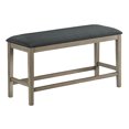 thumbnail image 1 of Monarch Specialties Bench, 42" Rectangular, Dining Room, Kitchen, Upholstered, Wood, Transitional, 1 of 3