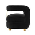 thumbnail image 5 of Modern Amirah Velvet Accent Chair in Black, 5 of 7