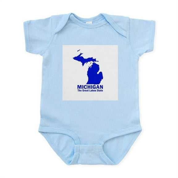 CafePress - Michigan . . . The Great Lake Infant Bodysuit - Baby Light Bodysuit, Size Newborn - 24 Months