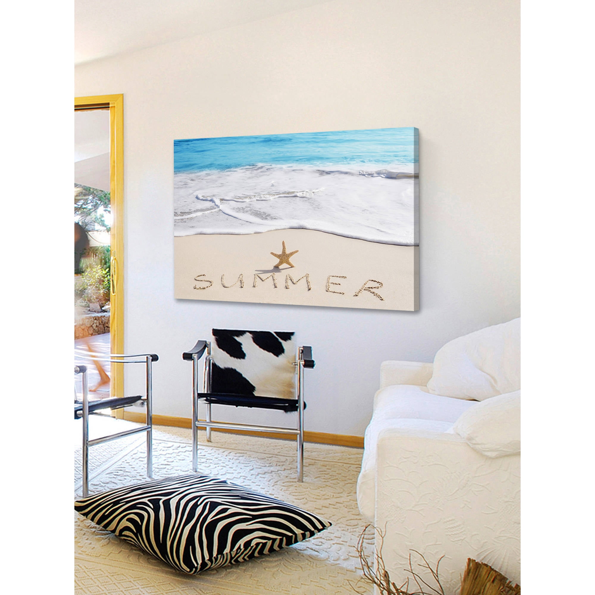 Marmont Hill "Summer Starfish" Painting Print on Wrapped Canvas
