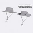 thumbnail image 4 of WOYY Kids UPF 50+ Sun Hat Adjustable Wide Brim Fisherman Hat Breathable Beach Hat for Boys & Girls, 4 of 6