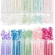 thumbnail image 1 of 3500 cuentas de vidrio cilíndricas de 10 colores con agujeros redondos, mini cuentas de poni para pulseras, collares, pendientes y bisutería., 1 of 9