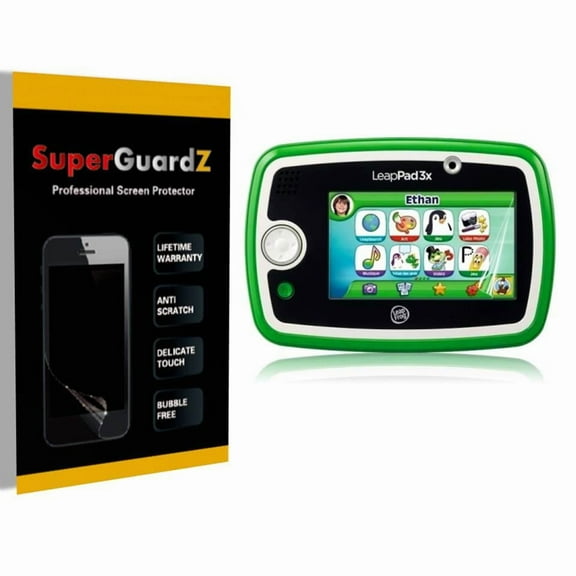 [3-Pack] For Leapfrog Leadpad 3 - SuperGuardZ Ultra Clear Screen Protector [Anti-Scratch, Anti-Bubble]   LED Stylus Pen