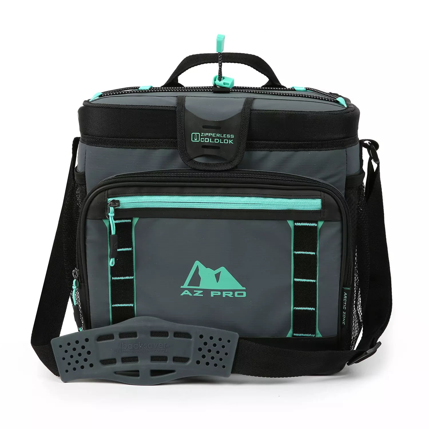 AZ Pro 16Can Zipperless Cooler Grey/Teal