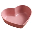 thumbnail image 5 of Queroig Dessert Dish Heart-shaped Stackable Drop Resistant Washable Sound Construction Pack Food Anti-deform Seasoning Plate for Dining Room, 5 of 7