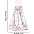 thumbnail image 3 of GZHJMY Cherry Blossom Hand Towels 2 Pcs Soft Butterfly Floral Hanging Towel High Absorbent Cherry Blossoms Dish Towel Fast Drying Flower Towel for Kitchen Decorative 12x17 inch, 3 of 7