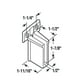 thumbnail image 4 of 1 paquete de soportes para estantes de alambre, soportes de plástico blanco para estantes de armario, soportes de pared para estantes, tornillos para armario incluidos, 4 of 8