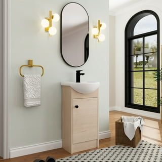 FCH 2 Door Pedestal Under Sink Bathroom Vanity Cabinet Storage Space ...