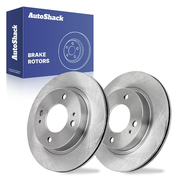 AutoShack Front Vented Brake Rotors 2-PC Set Replacement for 2014-2019 Mitsubishi Mirage 9.02" (229 mm)