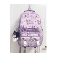 thumbnail image 3 of Mochila Escolar Estampada Kuromi Nailon 14.5 L Malubero Morado, 3 of 3