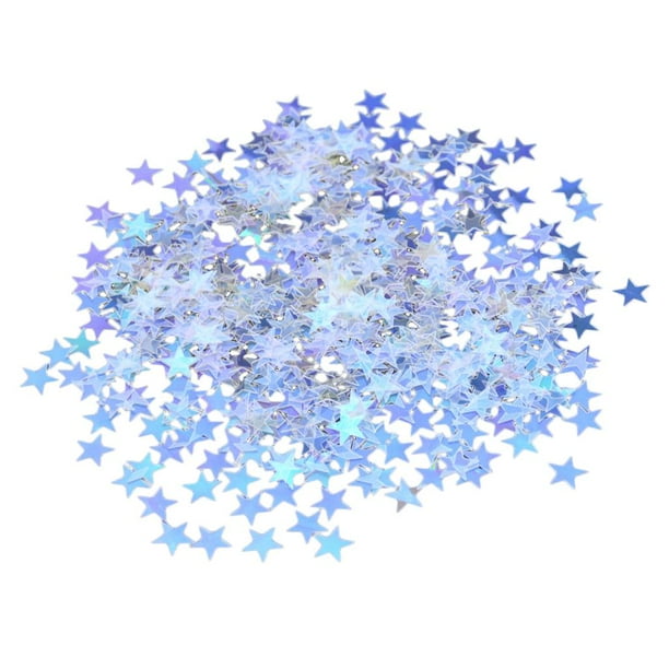 Confeti de papel con forma de estrella multicolor de 6/10 mm y lentejuelas para fiesta de cumpleaños 10mm