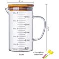 thumbnail image 5 of Jarra medidora de vidrio, Kitchen Lab, transparente, fácil de leer, apta para microondas, cocina con precisión, mango ergonómico, 500 ml, 5 of 5