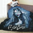 thumbnail image 5 of Corpse Bride Fleece Throw Blankets, Super Soft Flannel Cozy Blankets for Adults, Washable Lightweight Blanket for Couch Sofa Bed Office, Warm Plush Blankets for All Season, 5 of 8