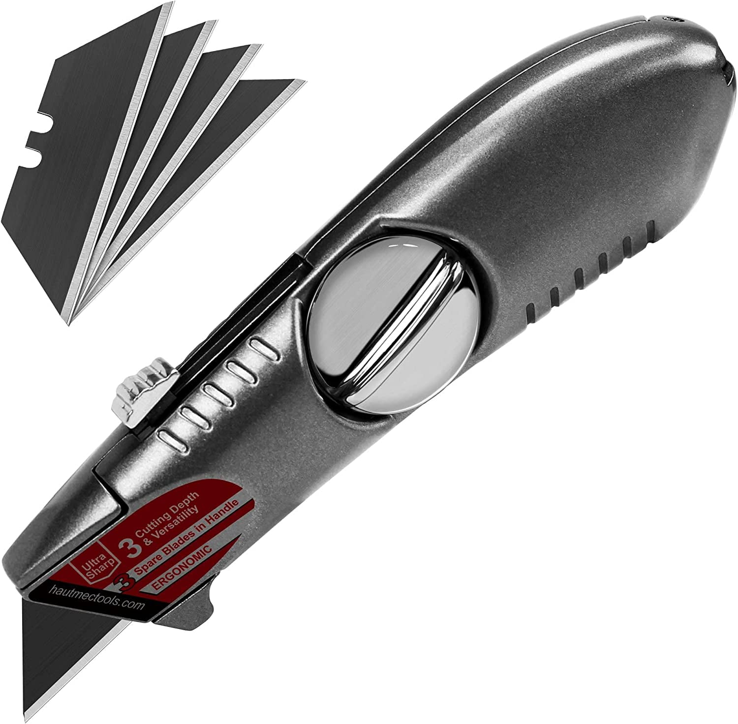 HAUTMEC OnePiece HeavyDuty Retractable Utility Knife HT0247KN