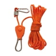 thumbnail image 2 of Ratchet Rope Hanger Grow Light Hangers Reinforced Metal Gears Tensioner Tent Guy Ropes Tent Wind Rope Rope Hanger for Plants Grow Light 5m Orange, 2 of 10