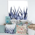 thumbnail image 3 of Designart 'Close Up Navy Blue Agave Leaves' Traditional Framed Art Print, 3 of 4