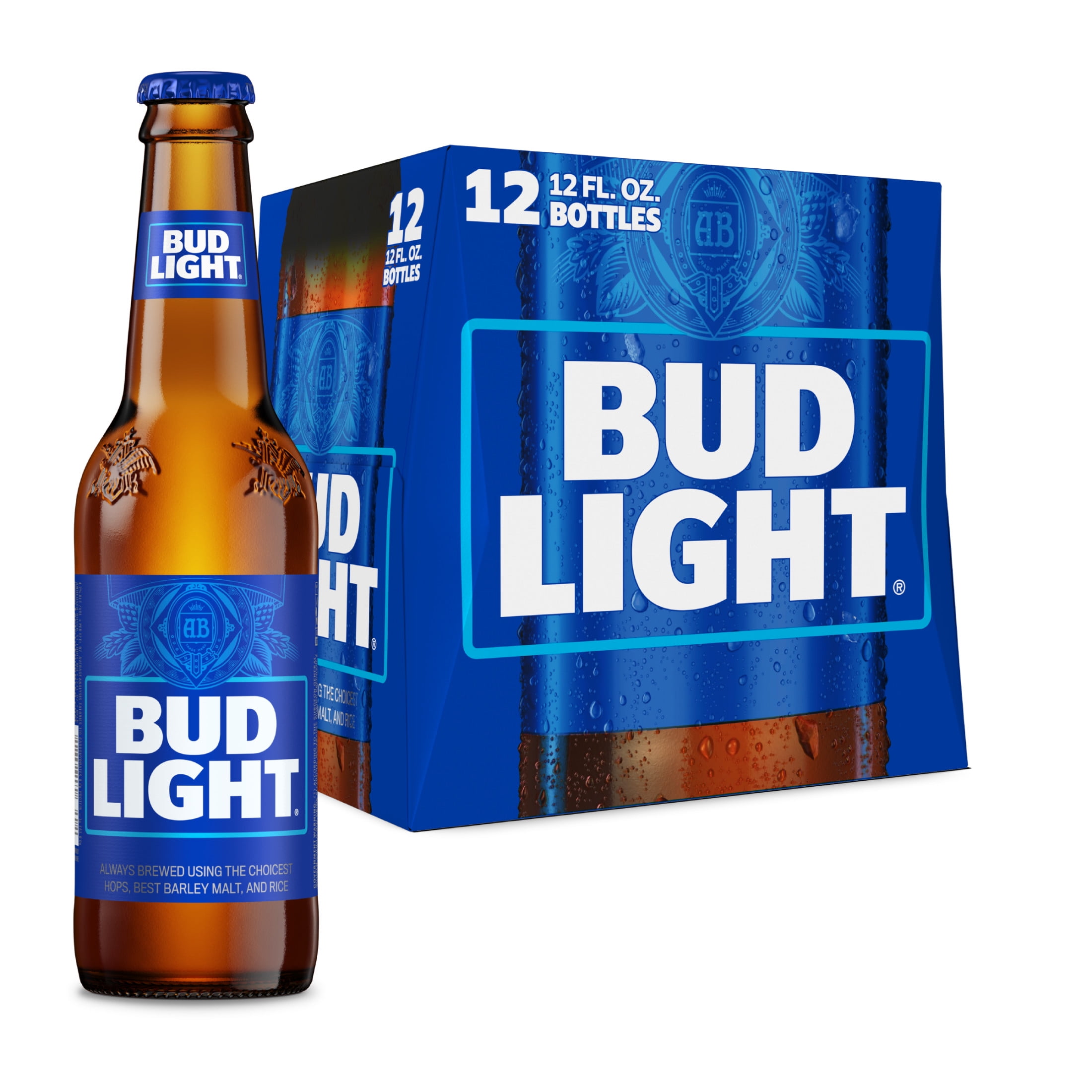 Bud Light American Lager Beer, 24 Pack, 12 fl oz Aluminum