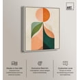 thumbnail image 2 of Peachy Green Canvas Modern Midcentury by Art Remedy, Silver Frame, 24" x 30", 2 of 7