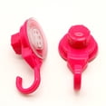 thumbnail image 7 of Strong Hold Vacuum Suction Cup Hooks Shower-Kitchen Walls Organizer Loofah Set of 2 Pink, 7 of 7