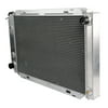 Ikon Motorsports Compatible with 79-93 Ford Mustang Full Transmission Aluminum Cooling Racing Radiator AT MT