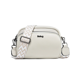 thumbnail image 1 of Bolso De Moda De Piel Blanda Y Correas Belug Blanco, 1 of 5