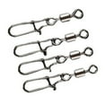 thumbnail image 5 of 50 Pcs Accessoires de Pêche Émerillons à Pression Connecteur d'Hameçon et d'Appât Pince de Pêche Pivotante 2#, 5 of 5