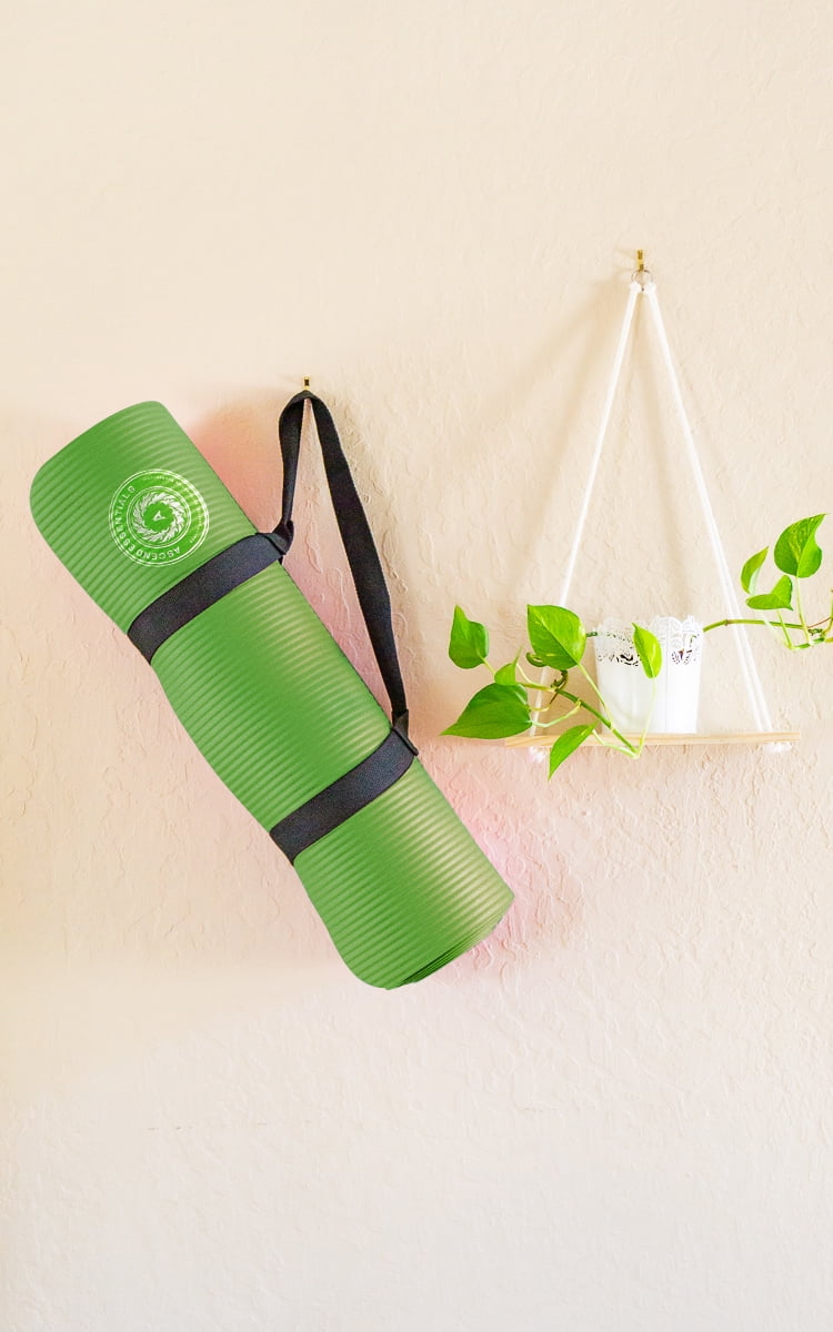 Yoga Mat with Carry Strap | Lightweight Yoga Mat For Pilates, Yoga | Free eBook For Mat Workouts