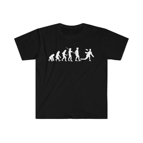 Human Evolution Ultimate Frisbee Player Unisex T-shirt S-3XL