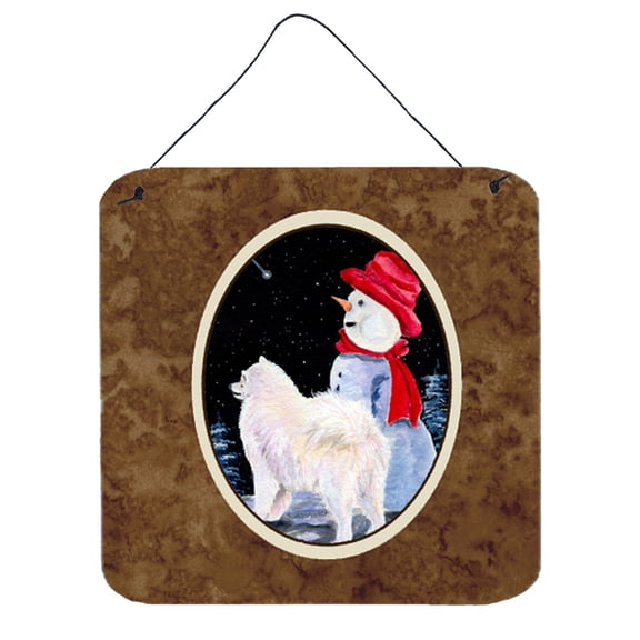 Carolines Treasures SS8572DS66 Samoyed Aluminum Metal Wall or Door Hanging Prints, 6 x 6", Multicolor