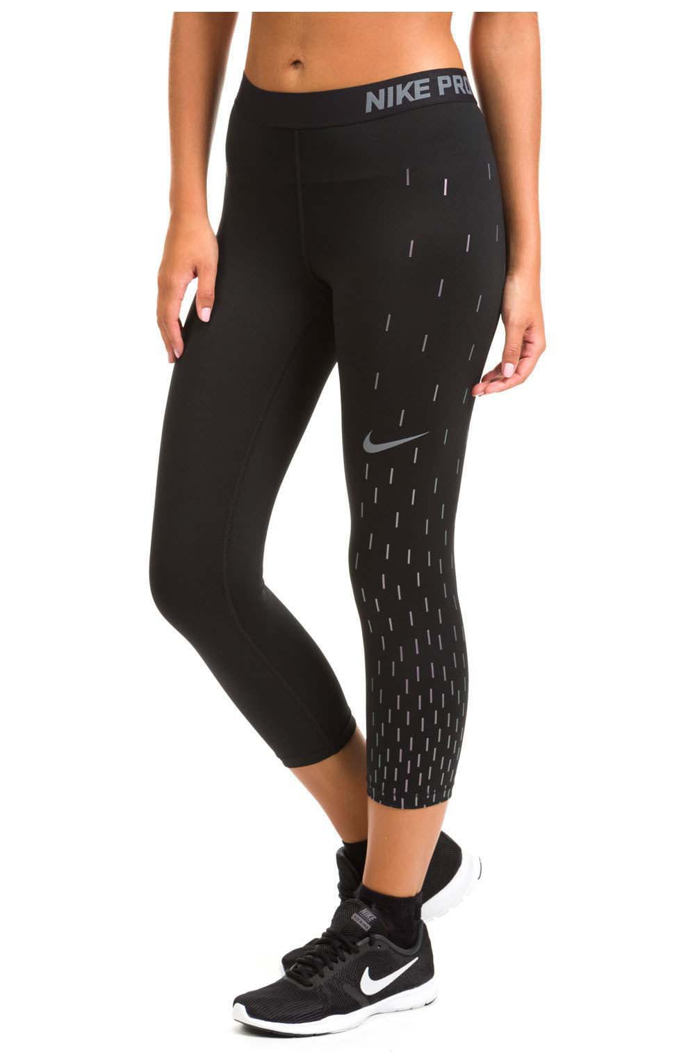 Nike - Nike Women's Linear Rain Dri-fit Capri Leggings-Black - Walmart ...