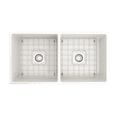 thumbnail image 6 of BOCCHI Contempo Apron Front Fireclay 36 in. Double Bowl Kitchen Sink with Protective Bottom Grid and Strainer in White, 6 of 6