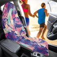 thumbnail image 4 of Uourmeti Watercolor Floral Car Seat Cover Towel, Microfiber Terry Cloth, Anti Slip Machine Washable for Cars, Vans and SUVs, 4 of 7