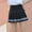 Black, variant on Fesfesfes Women Skirt High Waist Pleated Slim Solid A-line Skirt Plus Size $10