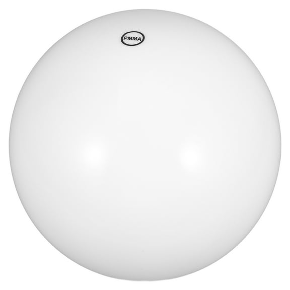 SHOWERORO Lamp Post Bulb Cover Round White 1Pcs 7.9In Diameter