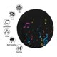 thumbnail image 4 of Fotbe Color Musical Notes Funda de Llanta de Repuesto con Estampado, Engrosada, Ajuste Universal para Jeep, Remolque, RV, SUV, Camión-15 inch, 4 of 6