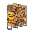 thumbnail image 1 of Yiwa Steel Firewood Rack Includes a Durable 600D Oxford Waterproof Cover and Rust-Resistant Frame, Offering Large Capacity Log Storage for Both Indoor Fireplaces and Outdoor Patios, 1 of 7