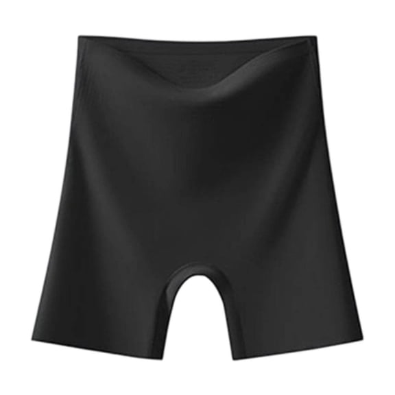Shrysg Women's High Waist Seamless Tummy Control Shorts Lightweight Sleepwear for Daily Wear Yoga Black