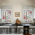 thumbnail image 4 of Botanical Tier Kitchen Curtains Set of 3 with Valance Semi-Sheer Panels, 4 of 6