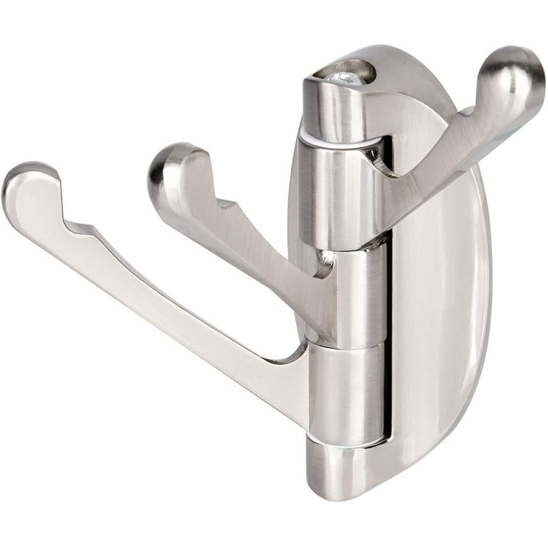 Coat Hooks, Solid Metal Swivel Hook Hard-Folding Swing Arm Triple Coat With  Multi Three Foldable Arms Towel Clothes Hanger For Bathroom, Kitchen