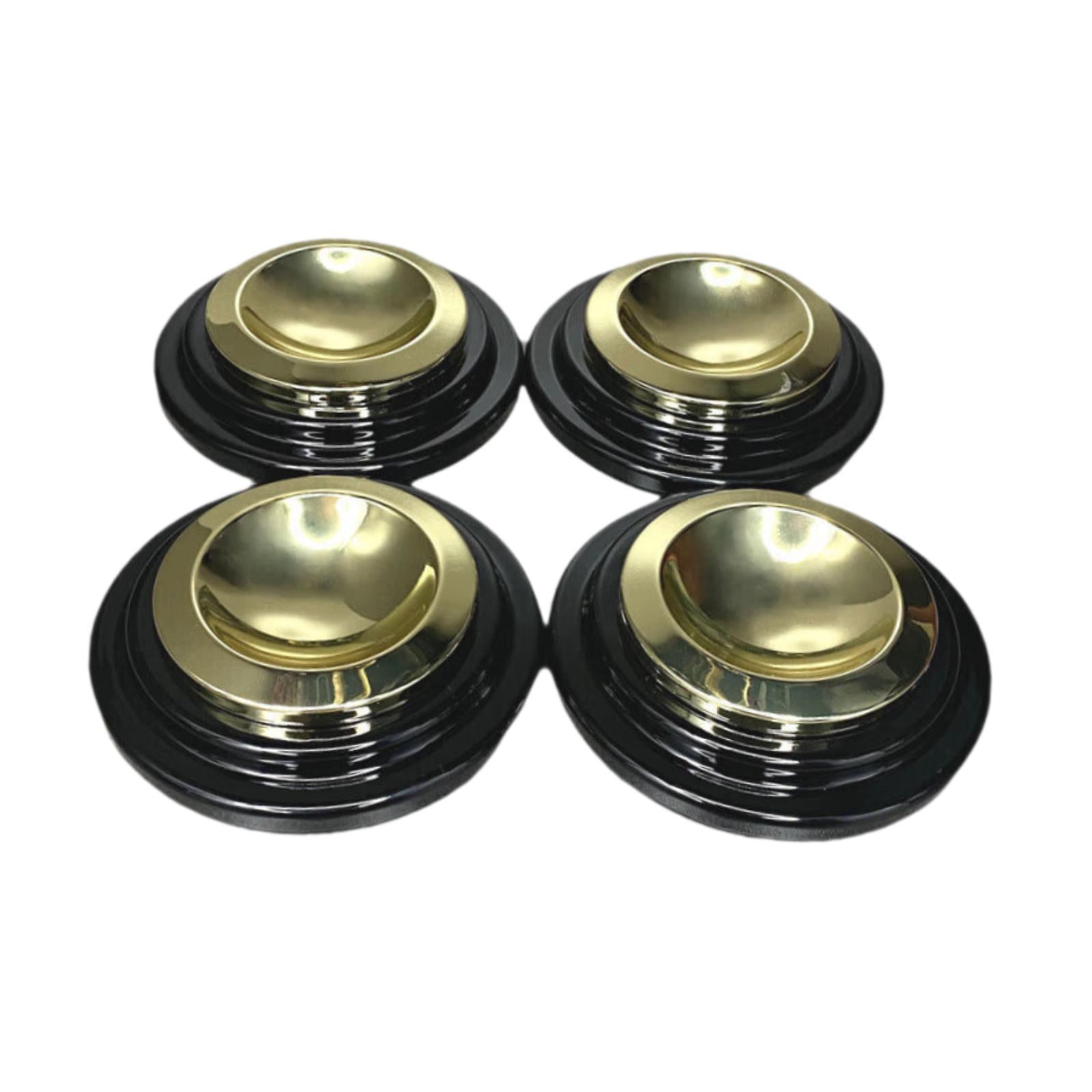 4 Pack Piano Casters Piano Caster Cups Metal Rubber Bottom Grand Piano Floor Protectors for Concert Home Use