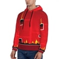 thumbnail image 3 of Lsque Geometry Dash Pattern Casual Men's Hoodie,Hooded Sweatshirt with Kangaroo Pocket,Pullover Hoodie-Small, 3 of 8
