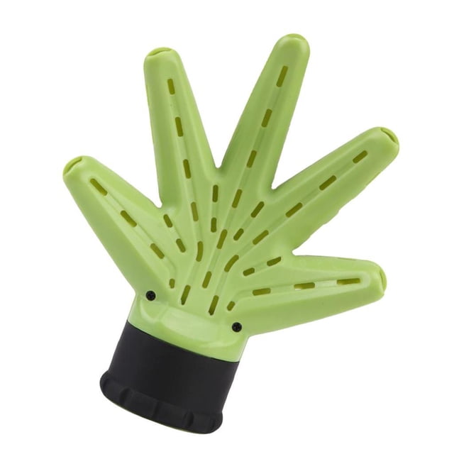 Minnieouse Hairdress Hand Shape Hair Blow Dryer Universal Diffuser Blower Green Cover Cuidado del cabello