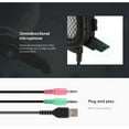 thumbnail image 2 of X5 Hi-Fi Over-Ear Professional Gaming Headset with Mic and LED Light For PC, 2 of 2
