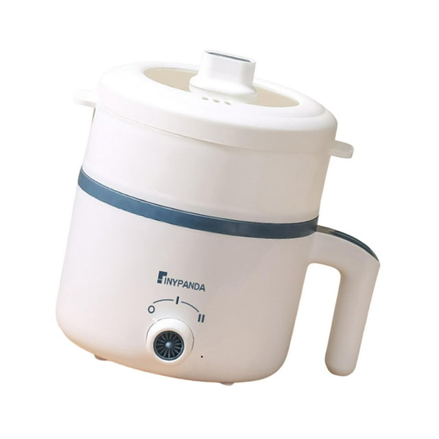 Luzkey Rice Cooker Mini Hot Pot Cooking Pot Multi Function Household Small Ramen Cooker Nonstick Steak Dumpling Oatmeal Noodles Eggs with steamer
