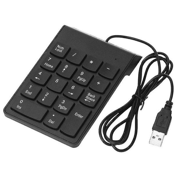 Wired Usb Num Keypad Mini Number Pad Digital 18 Keys For /mac