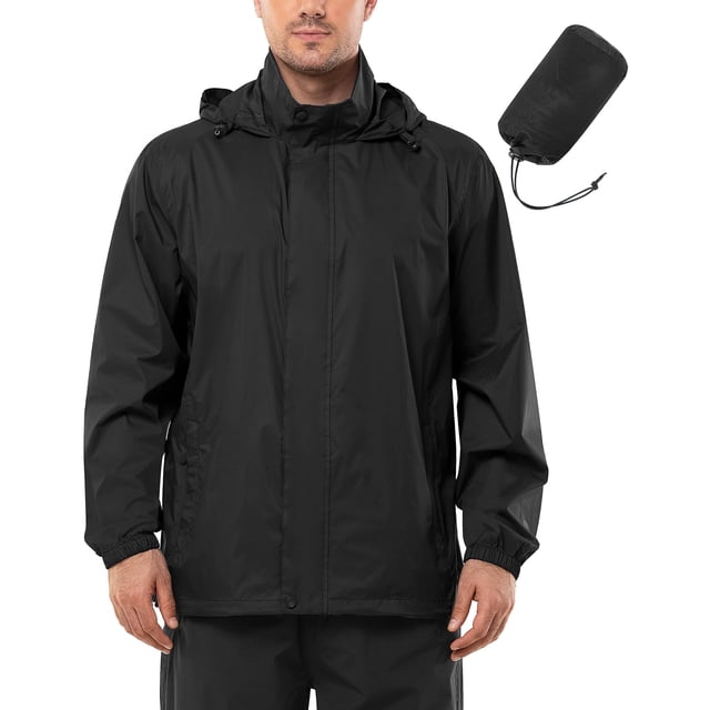 Chaqueta impermeable para hombre Outdoor Ventures, impermeable y ligera