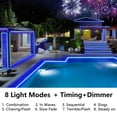 thumbnail image 2 of Luces tipo cuerda KNONEW, 164 pies, 1000 LED, impermeables, 8 modos, azul, 2 of 9