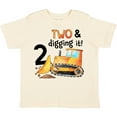 thumbnail image 3 of Inktastic Two and Digging It Bulldozer 2nd Birthday Boys or Girls Toddler T-Shirt, 3 of 5