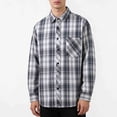 thumbnail image 1 of Ceisia Men's Oversize Plaid Polyester-Cotton Long-Sleeve Button-Down Shirt for Spring/Summer Casual Gift, 1 of 6